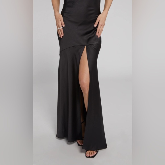 NWT Generation Love EVIE SATIN DRESS Black - Picture 4 of 10